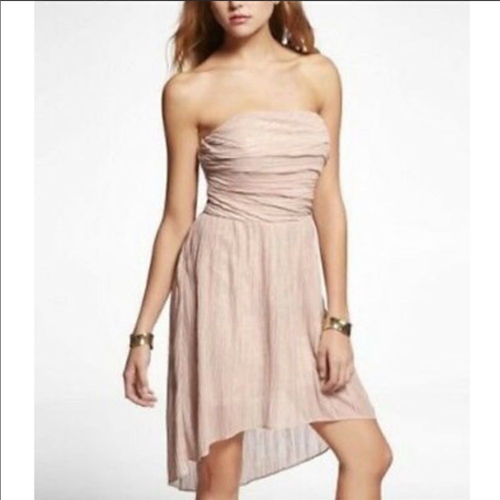 ✨HP✨Express Strapless High Low Cocktail Dress ✨